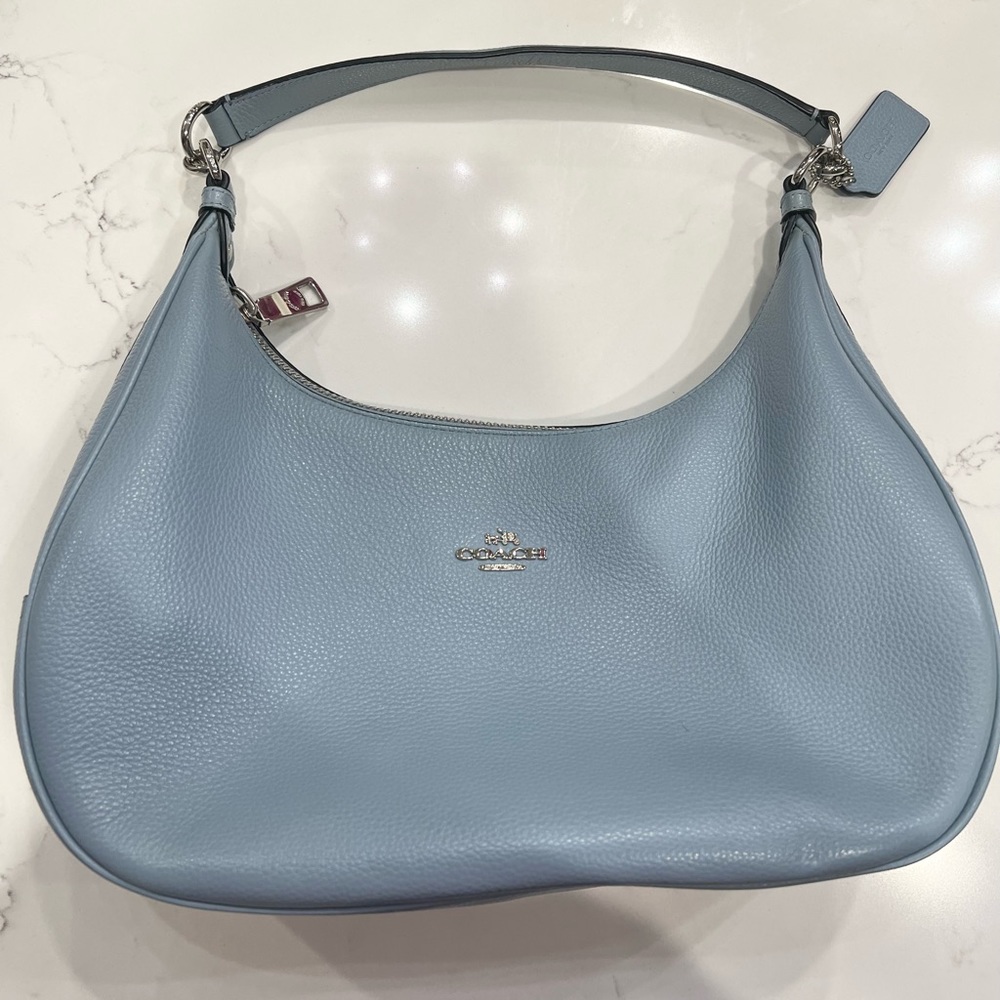 Coach Light Blue Shoulder Bag with Long Strap